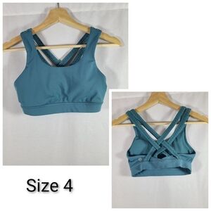 Lululemon Energy Bra Braided Sea Green size 4